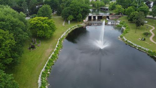 Fountain at Gananoque Confederation Park